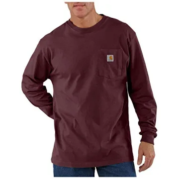 Durable Carhartt Men's Long-Sleeve Pocket T-Shirt