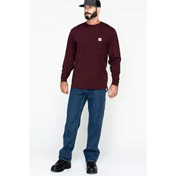 Durable Carhartt Men's Long-Sleeve Pocket T-Shirt