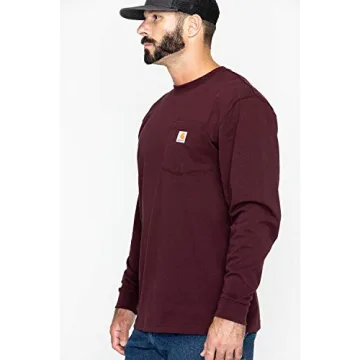 Durable Carhartt Men's Long-Sleeve Pocket T-Shirt