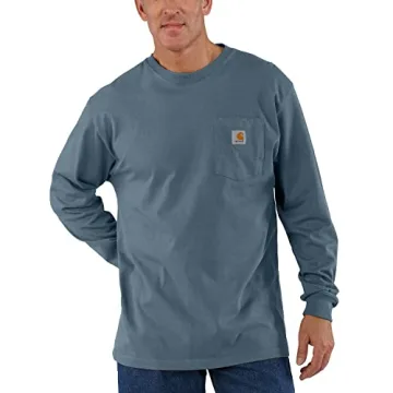 Durable Carhartt Men's Long-Sleeve Pocket T-Shirt