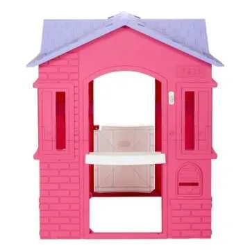 Little Tikes Cape Cottage Pretend Princess Playhousefor Kids, Indoor Outdoor, with Working Doors and Windows, for Toddlers Ages 2+ Years,Pink,Large