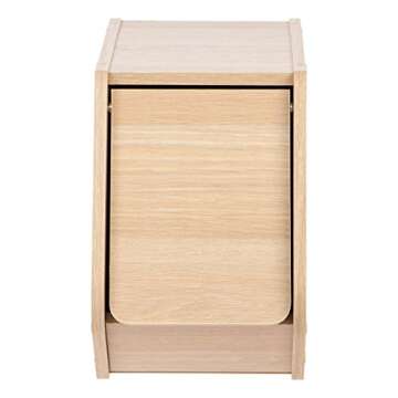 IRIS USA Modular Wooden Storage Box - Versatile and Stackable for Home or Office