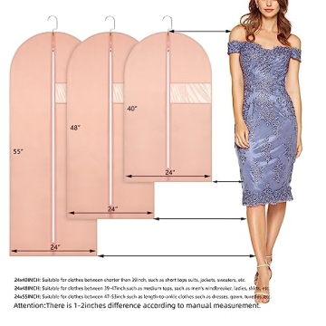 SNHTLS Hanging Garment Bags Set for Effective Clothing Storage