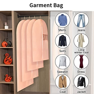 SNHTLS Hanging Garment Bags Set for Effective Clothing Storage