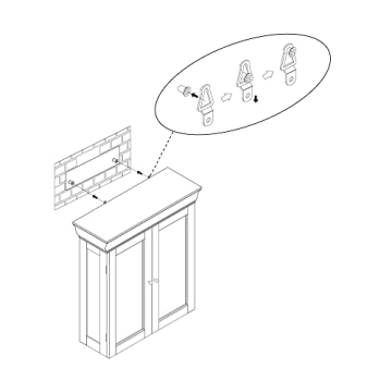 Teamson Home Stratford Stylish Wall Cabinet for Smart Storage