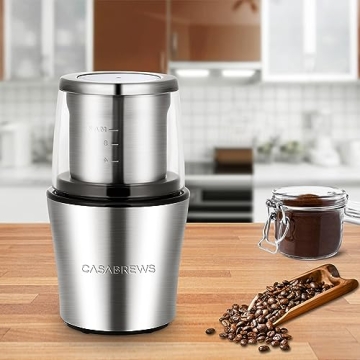 CASABREWS Electric Coffee Grinder for Fresh Espresso and Spices