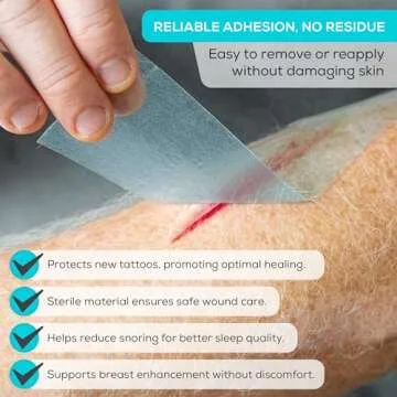 Medvance Soft Silicone Tape with Perforation for Easy Cut Size - 1" Width (1 Pack, 1.5 Yards)