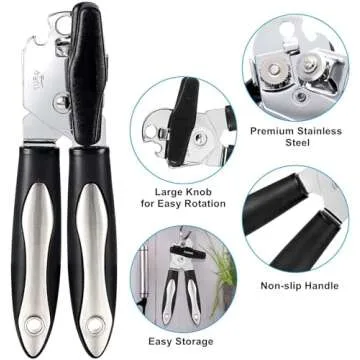Chirano 3-in-1 Manual Can Opener for Effortless Use