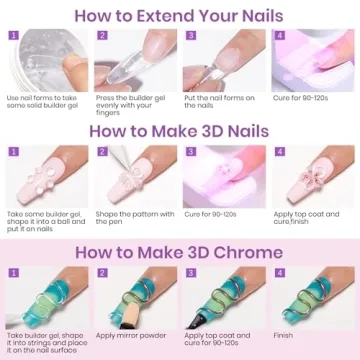 MIZHSE Solid Builder Gel for Creative Nail Art and Extensions