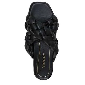 Vionic Women's Poppy Braided Slide Sandal with Arch Support
