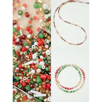 DoDoBeads 4500 Pcs Holiday Assorted Glass Beads