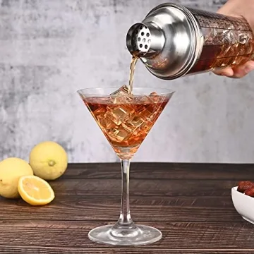 Etens 14oz Glass Cocktail Shaker with Recipes