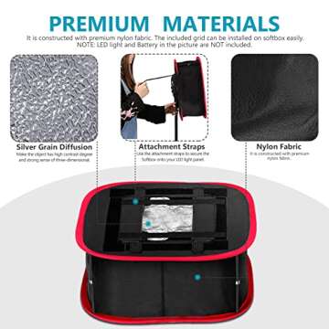 Neewer Foldable Softbox for LED Panels - Lightweight & Portable