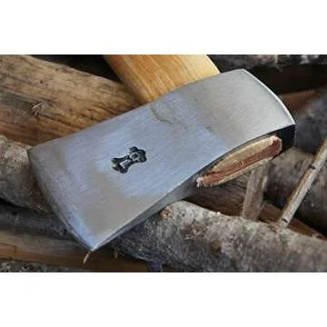 Kings County Tools Swiss Army Camping Axe | 15-1/2” Hardwood Handle | Easy to Carry and Use | Perfect Campfire & Kindling Tool