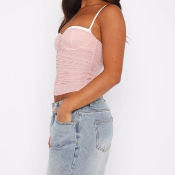 Women’s Stylish Spaghetti Strap Tank Top for Summer