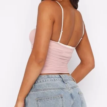 Women’s Stylish Spaghetti Strap Tank Top for Summer