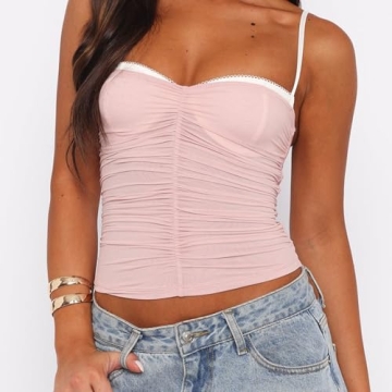 Women’s Stylish Spaghetti Strap Tank Top for Summer