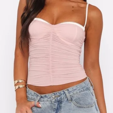 Women’s Stylish Spaghetti Strap Tank Top for Summer