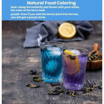 Natural Butterfly Pea Flower Tea for Drinks & Food Coloring