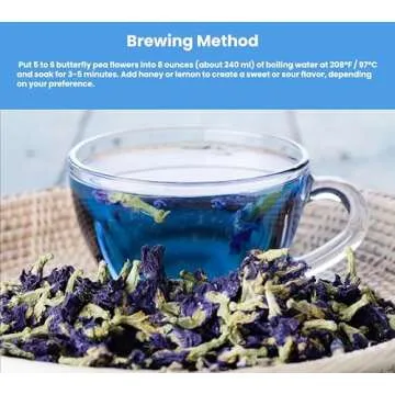 Natural Butterfly Pea Flower Tea for Drinks & Food Coloring