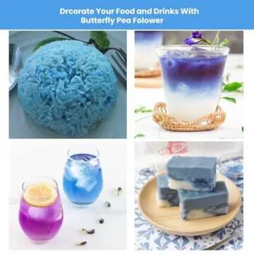 Natural Butterfly Pea Flower Tea for Drinks & Food Coloring