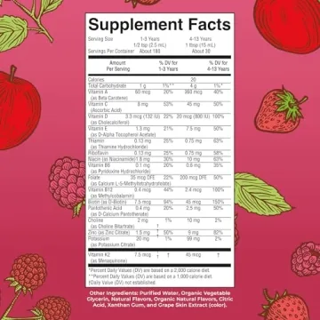 MaryRuth's Kids Liquid Morning Multivitamin | Kids Multivitamin | Immune Support | Vitamin C & D | Kids Vitamins | Kids Vitamins multivitamin | Vegan | 30-180 Servings | 15.22 fl oz