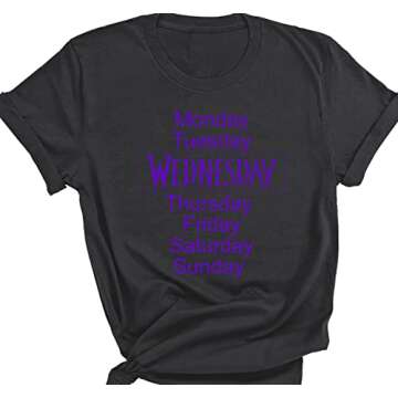 Wednesday Addams T-Shirt | I'm Not Perky | Gifts for Him and Her Nevermore Academy Mens, Womens & Kids T-shirt raven Wednesday Addams T-Shirt | The Best Day of the Week