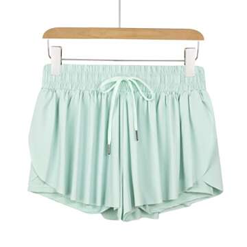 Flowy Athletic Shorts for Women Workout Running Gym Yoga Tennis Skirt Butterfly Skort with Pockets C...