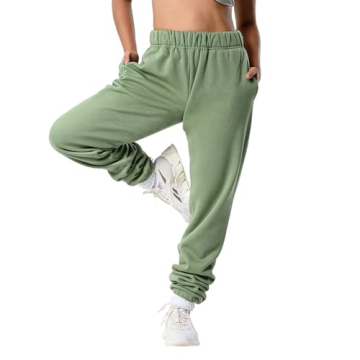 Kamo Fitness CozyTec High-Waisted Sweatpants: Comfy & Stylish Baggy Lounge Pants with Pockets