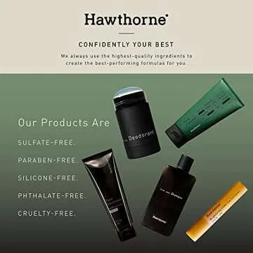 Hawthorne Natural Gentle Face Wash Cleanser for Men. Lightly Foaming Moisturizing Formula to Remove Dirt Without Over Drying. Aloe Vera and Soothing Tiger Grass. For Dry, Sensitive Skin. 4oz.
