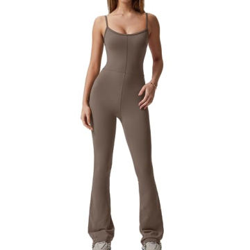 QINSEN Women's Stretchy Backless Jumpsuit - Summer Romper for Style & Comfort