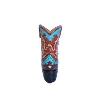 Eagrafts Decorative Cowboy Boot Pen Holder for Office