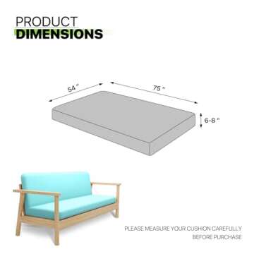 Magshion Futon Cover Stretch Foldable Sofa Bed Covers Washable Futon Slipcover Fit Full Size 54"x75"...