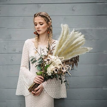 Natural White Pampas Grass Elegant Decor 25pcs