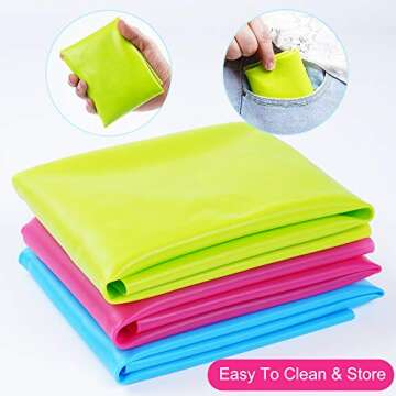 3 Pack Silicone mat Large Silicone Sheets for Crafts, Liquid, Resin Jewelry Casting Molds Mat, Silicone Placemat 15.7” x 11.8” (Blue & Rose Red & Green)