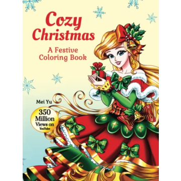 Cozy Christmas: A Large Hardcover Coloring Book Featuring Festive Anime Characters and Winter Scenes