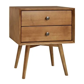 Walker Edison Mid Century Modern Nightstand - Stylish & Sustainable