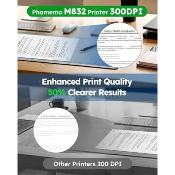 Compact Inkless Portable Printer for Travel and Office