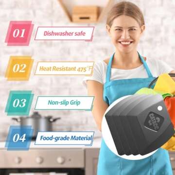 G.CATACC 4-Pack Pan Scraper Kitchen Tool for Cleanup