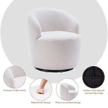 Laverntard Swivel Barrel Chair for Cozy Living Spaces