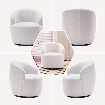 Laverntard Swivel Barrel Chair for Cozy Living Spaces