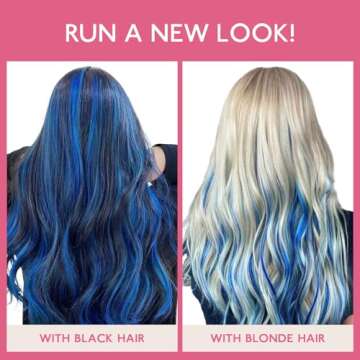 Vibrant WENNALIFE Tape in Hair Extensions in Blue