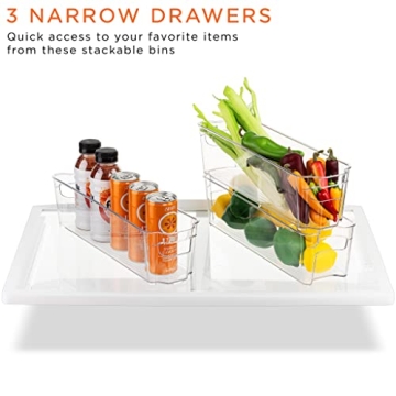 Sorbus Refrigerator Organizer Set - BPA-Free Storage Bins