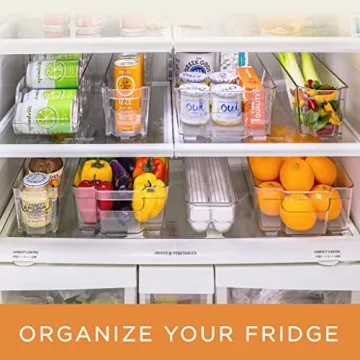 Sorbus Refrigerator Organizer Set - BPA-Free Storage Bins