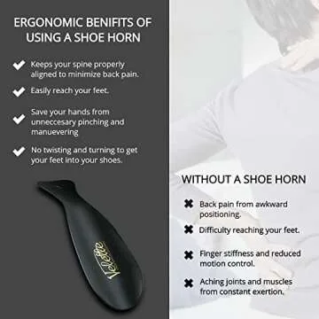 Durable Velette Metal Shoe Horns - Perfect for Travel and Home