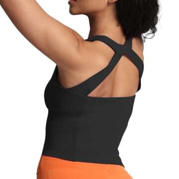 Aoxjox Women's Longline Crop Tank: Fitness Essential