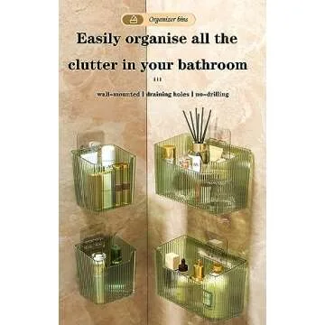 Durable Wall Mounted Organizer Bins Set of 2
