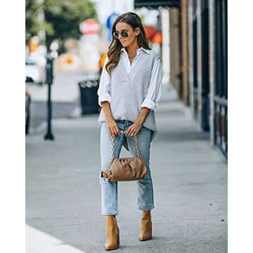 Stylish Viottiset Women's Oversized Knit Sweater Vest