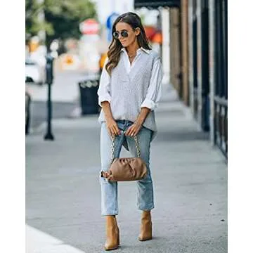 Stylish Viottiset Women's Oversized Knit Sweater Vest