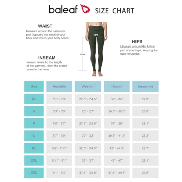 Warm High Waisted Thermal Yoga Pants - BALEAF